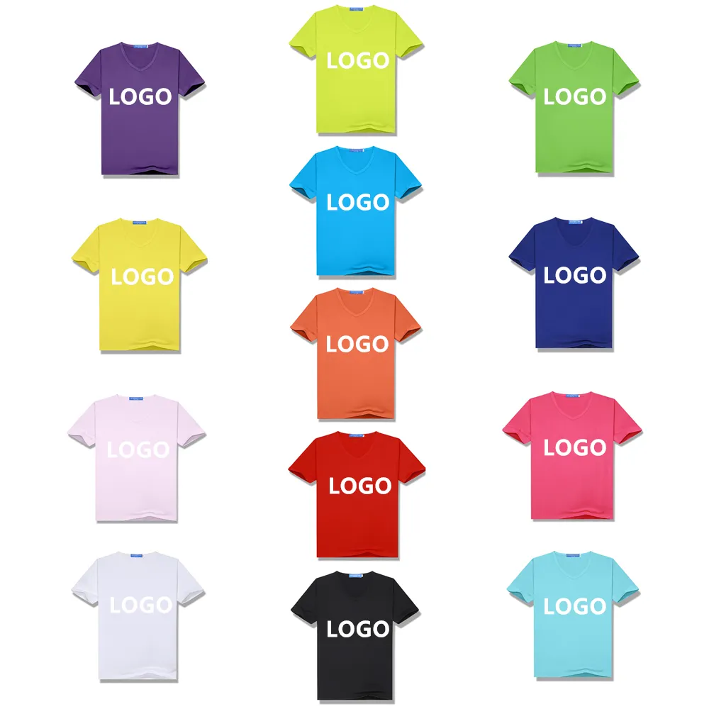 Light And Breathable 200g Spring And Autumn Modal Solid Color V-Neck Short Sleeve Men'S Casual T-Shirt
