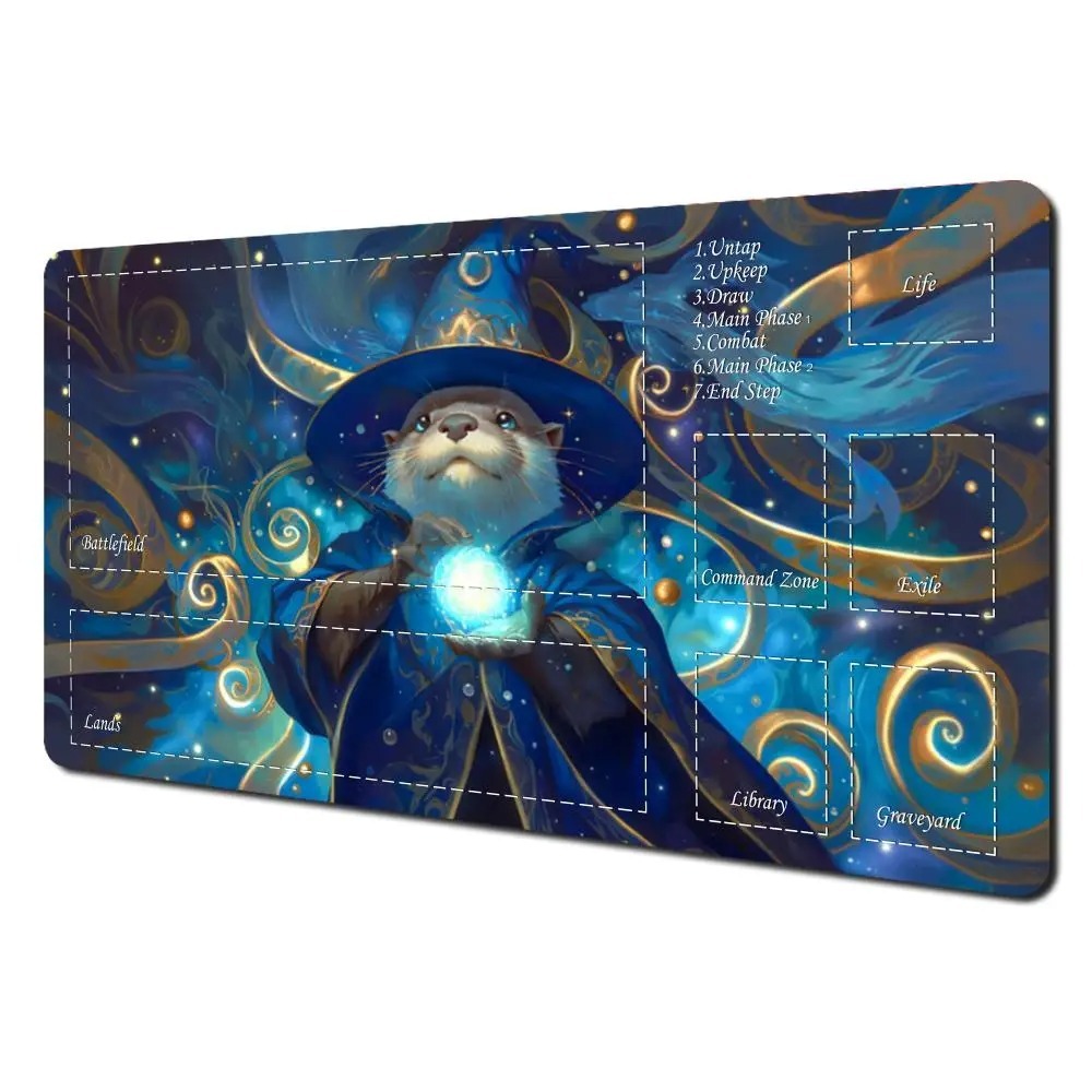 mtg card rug Brain Dead x Magic: The Gathering Deckmaster Flying Whenever a player casts a spell Magic Cards Rug with Zone