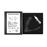 Masturbateur en silicone rechargeable par USB Masseur de prostate Vibrateur anal muet à 10 vitesses Jouets sexuels pour adultes pour hommes