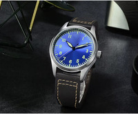 Montre automatique mécanique pour homme, en titane de haute qualité, verre saphir 20 ATM, NH35 C3, pour plongée et pilote, vente en gros sur mesure