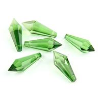 38mm vert foncé verre glaçon pendentifs maison exquis lustre en cristal prisme pas cher Durable cristal suspension lampe décor