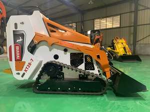 中国製ミニクローラーコンパクト4x4スキッドステアローダーEPA承認500kgバケット容量パーキンズ1 JCBポンプEPAエンジン - Product Image 2