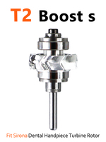 Pièce à main dentaire haute vitesse T2 Boost S avec cartouche à roulement céramique, turbine à air, certifiée CE Classe II pour accessoire