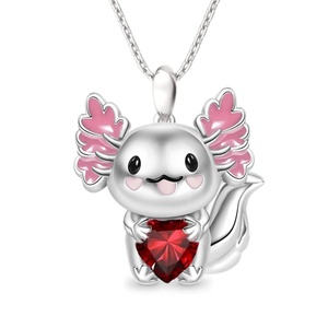 Collier pendentif salamandre à grandes oreilles volantes électroplaqué, motif dessin animé, tendance, nouveau, best-seller transfrontalier - Product Image 2