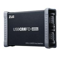 ZLG USBCANFD-400U Antarmuka USB-ke-CAN FD Portabel 4-Saluran Berbahan Logam untuk Analisa CAN FD Otomotif dan Industri