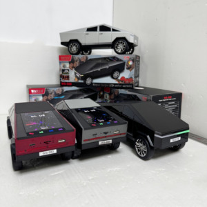 WS-580 18W Tesla cyberpickup thiết kế không dây máy tính để bàn bên BT âm thanh di động Hộp xe <span class=keywords><strong>mini</strong></span> Karaoke loa với Disco RGB màn hình - Product Image 4