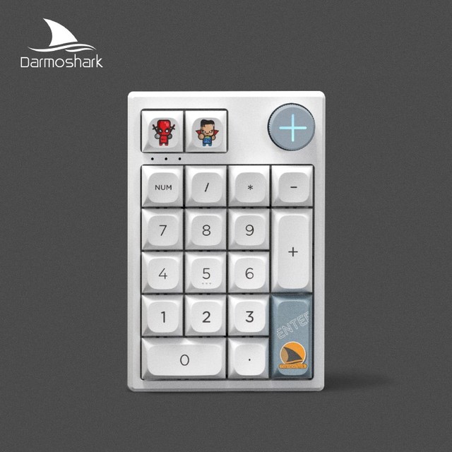 Darmoshark K3 Pro 19 Key Tri Mode Mechanical Numpad Hot Swappable RGB 1000mAh 100h Battery for PC Laptop 60 87 TKL