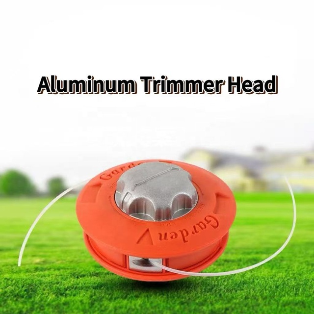 M10*1.25 Universal Aluminium Auto Cut Brush Cutter Head Power Tool Parts Trimmer Head for Grass Trimmer Spare Parts