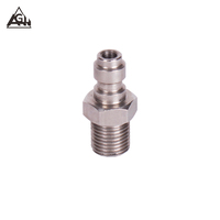Pompe PCP Paintball compresseur de plongée raccord de charge haute pression 8MM INOXYDABLE mâle connexion rapide avec filetage mâle M10