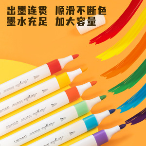 Deli Acrylic Marker Set 12 Colors Waterproof Art Painting For Kids And Students - Product Image 3
