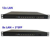 Chasis de Computadora para Montaje en Rack 1U, Intel LGA1151 Core I5 I7, 8 Puertos LAN de 2.5Gbe, 4 Puertos SFP+, Dispositivo de Firewall 2U, Carcasa de Servidor de Seguridad de Red