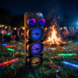 GZ-8888 Altavoces de Escenario con Bluetooth y Micrófono Inalámbrico, Altavoz Portátil de Karaoke de <span class=keywords><strong>Tres</strong></span> Vías de 8 Pulgadas con Micrófono y Bluetooth - Product Image 1
