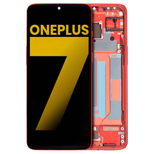 Mobile Phone LCD Touch Screen and Digitizer with Frame Full Assembly for OnePlus 7 Replacement