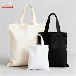 Heavy Duty Custom Organic Recycled <b>Canvas</b> <b>Tote</b> Bag with Design for Grocery Shopping Wedding - Product Image 3