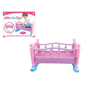 Dream <b>Cot</b> For <b>Dolls</b> 45x35x30 Cm Pink Rocking Bed Toy - Product Image 1
