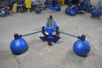 Nouvel aérateur d'étang d'aquaculture d'occasion pompe à roue à palette flottante moteur moteur boîte de vitesses pour l'élevage de crevettes aérateurs de Machine à noyau
