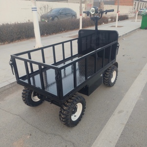Plataforma Eléctrica <span class=keywords><strong>de</strong></span> <span class=keywords><strong>Almacenamiento</strong></span>, Carretilla <span class=keywords><strong>de</strong></span> Plataforma Plana con 4 Ruedas, Carretilla Eléctrica para Camping - Product Image 6