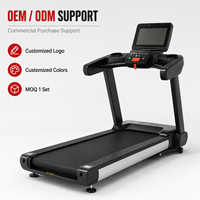 Tapis roulant électrique commercial personnalisé OEM, pliable, écran LED, 200 kg, pour salle de sport, musculation, fitness