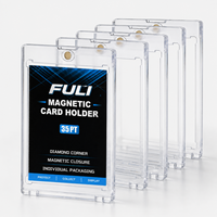 Vente en gros de porte-cartes magnétiques ultra transparents résistants aux UV 35PT pour la collection de cartes de sport