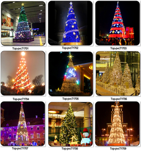 Suministro de fábrica al por mayor árbol de Navidad al aire libre con luces LED árbol de Navidad artificial gigante de PVC - Product Image 2