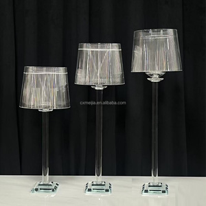 3 Pcs Set Gold Crystal <strong>Glass</strong> <strong>Candle</strong> <strong>Holder</strong> Lamp Shade for Wedding Decoration Table Centerpieces Crystal <strong>Candle</strong> <strong>Holder</strong> - Product Image 4