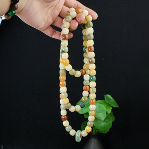 Bai Yu Pu Ti Multi Color Bodhi Root Beads 108pcs 10mm Hand Polished Religious Jewelry <b>Bracelet</b> Necklace Unisex Gift - Product Image 4