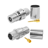 Fabricant QMA connecteur à sertir mâle pour RG8 RG-8 LMR-400 LMR400 H1000 7DFB 8DFB UAV RF connecteurs coaxiaux coaxiaux en stock