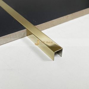 Accesorios para Azulejos EX267, Material de Construcción de Acero Inoxidable 201 304, Moldura en U de Acero Inoxidable Color Oro Rosa Espejo - Product Image 6