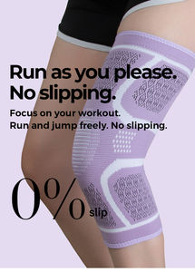 Genouillère tricotée antidérapante avec maille respirante pour la course, le fitness et la protection des genoux lors des activités sportives - Product Image 4