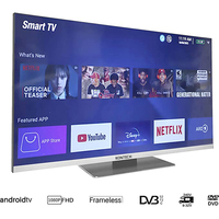 Télévision 12V 18.5-32 pouces pour camping-cars avec lecteur DVD, télévision sans cadre FHD 12/24V/240V avec satellite satellite satellite gratuit