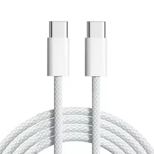 สายชาร์จแบบถัก 1 เมตร 60 วัตต์ ชนิด Type C to C สำหรับ Apple รองรับการชาร์จเร็ว สายดาต้าสำหรับ iPhone 15 16 สาย USB C - Product Image 2