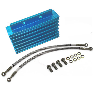 ชุดออยคูลเลอร์ Zuqing สำหรับรถมอเตอร์ไซค์ Monkey 110-150 ซีซี สำหรับขับขี่ออฟโรด ทำจากอะลูมิเนียม CNC พร้อมท่อและน็อต - Product Image 4