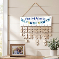 Houten kalenderbord voor verjaardagsfeestjes, Valentijnsdag, hangende decoratie, handgemaakt cadeau, groothandel leverancier