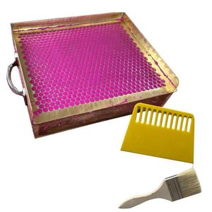 Moule à craie en cuivre à 800 trous avec brosses et grattoirs, grattoir pour bottes avec brosse de nettoyage, moule de moulage en cuivre, moule à glace en cuivre - Product Image 1