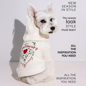 EGT EGT-PC(263) Mantel Hangat Gaya Putri Lucu untuk Semua Musim dengan Pita untuk Anjing & Kucing Bahan Poliester Aksesoris Hewan Peliharaan Hari Valentine - Product Image 4