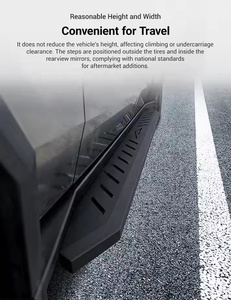 Marchepieds latéraux pour <span class=keywords><strong>Tesla</strong></span> <span class=keywords><strong>Cybertruck</strong></span> <span class=keywords><strong>2022</strong></span>+ en acier au manganèse robuste, barres de protection antidérapantes tout-terrain F-150 Silverado - Product Image 6