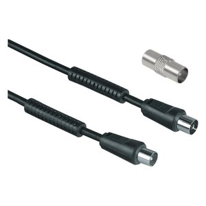 Cavo antenne avec adaptateur 85 Db noir 3m 00205306 - Product Image 1