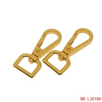 Mousqueton à ressort rétro doré de 16,5 mm, mousqueton pivotant en alliage pour sac à main, vente en gros personnalisée