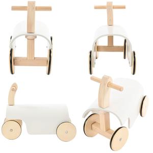 Baby <strong>Wooden</strong> <strong>Ride</strong> <strong>on</strong> <strong>Toys</strong> White <strong>Ride</strong>-<strong>on</strong> Bending Car Customize Toddlers <strong>Wooden</strong> Balance Walker With 4 Wheels - Product Image 3