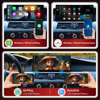 Écran tactile sans fil RoadTop 12,3 pouces ultra-fin CarPlay AndroidAuto pour BMW Série 3 Série 5 E90 E92 E93 E60 E61 2005-2011 CCC CIC