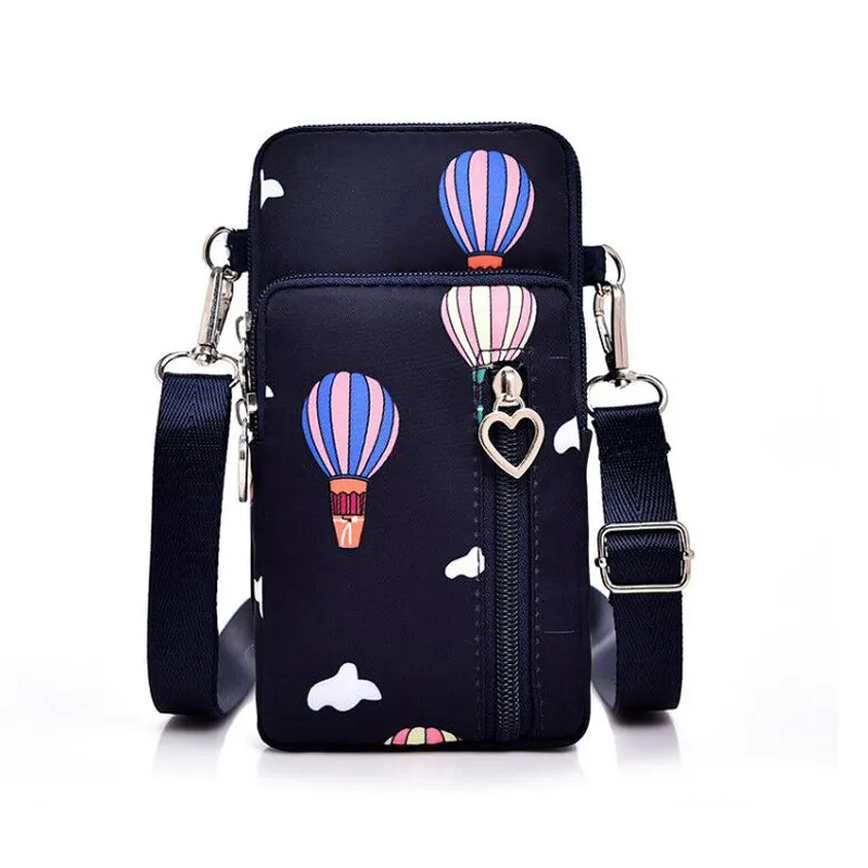 2022 elegant ladies phone purse zipper fashion touch screen mobile phone bag mini pu leather shoulder messenger bag for girls