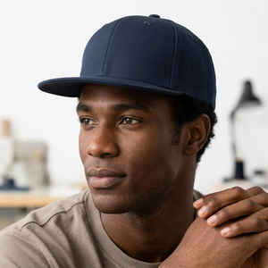 Casquette de baseball personnalisée à visière plate 6 panneaux, réglable avec sangle arrière, prix de gros, style trucker, casquettes hip-hop - Product Image 4