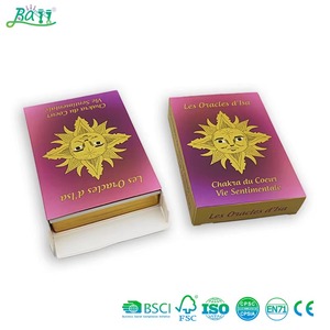 Cartes de Tarot et d'<span class=keywords><strong>Oracle</strong></span> de Haute Qualité en Papier Doré Marigold Book, Cartes <span class=keywords><strong>Lenormand</strong></span>, Emballage Personnalisé, Taille Personnalisée, Impression Standard - Product Image 1