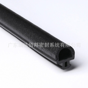 Epdm Rubber <b>Seal</b> <b>Strip</b> T Shape Black Moulding For Machinery High Temperature Resistance - Product Image 4