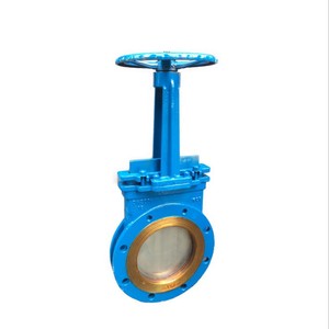 Vanne à couteaux à verrouillage pour boues, corps en fonte ductile de haute qualité, PN16 DN50-DN1600, à commande par levier - Product Image 4