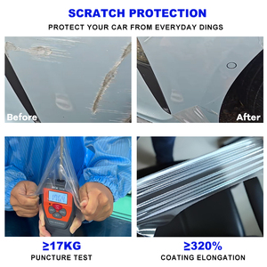 Garantie 5 ans, haute transparence, hydrophobe, 7,5 mil, TPU transparent, film de protection de peinture automobile (PPF) - Product Image 3
