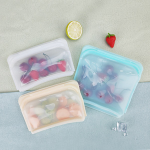 Sacs de conservation alimentaire en silicone sous vide, réutilisables, transparents, écologiques, sans BPA, résistants au micro-ondes et au congélateur, étanches, vente en gros sur mesure - Product Image 5