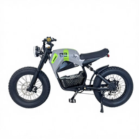Vélo électrique tout-terrain puissant à double suspension, moteur arrière 60V 1500W, batterie lithium 40Ah, cadre en alliage d'aluminium, roues de 20 pouces, vélo de neige