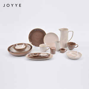 Joyye الإبداعية اليابانية رد الفعل سيراميك مصقول الفخار فنجان شاي القهوة القدح ، بعد الظهر مجموعة فنجان شاي