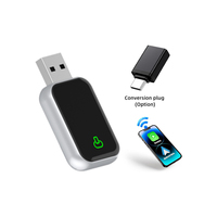 Adaptor Wireless Carplay 2 in 1 Dongle Kabel ke Nirkabel untuk Apple iPhone Android Auto USB Plug and Play Aksesoris Mobil OEM